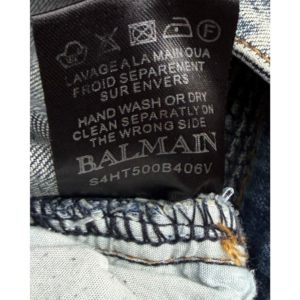 Size 38 - Balmain biker jeans - Picture 7 of 7
